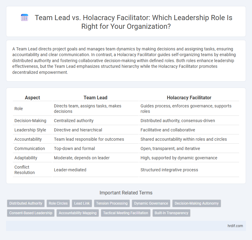 Team Lead vs. Holacracy Facilitator: Which Leadership Role Is Right for Your Organization?
