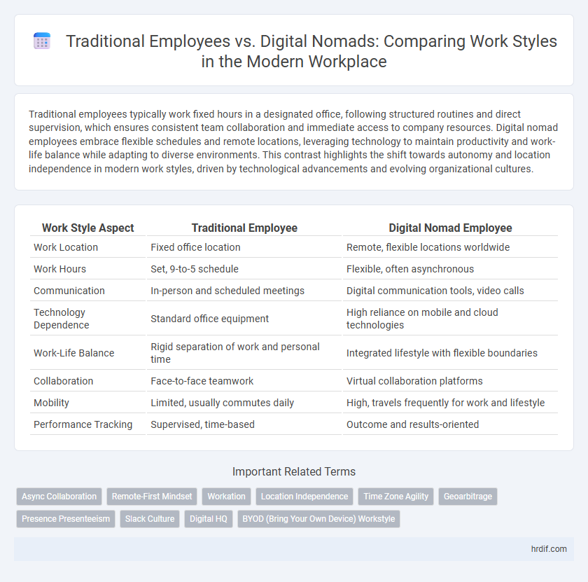 Traditional Employees vs. Digital Nomads: Comparing Work Styles in the Modern Workplace
