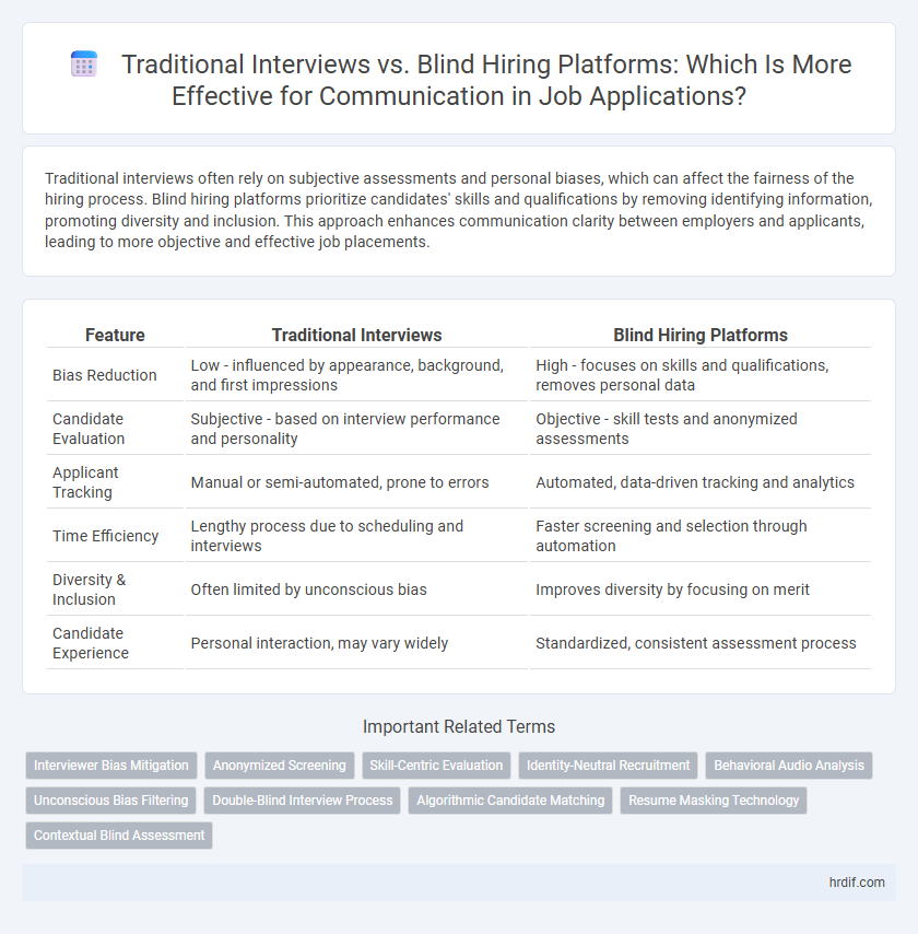 Traditional Interviews vs. Blind Hiring Platforms: Which Is More Effective for Communication in Job Applications?