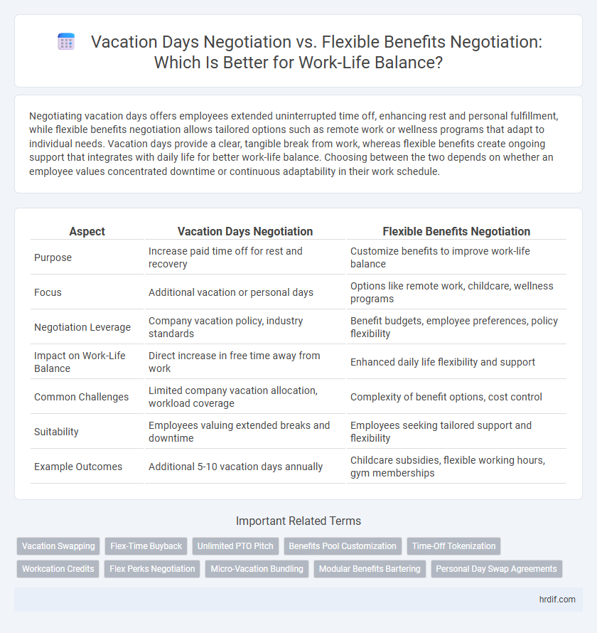 Vacation Days Negotiation vs. Flexible Benefits Negotiation: Which Is Better for Work-Life Balance?