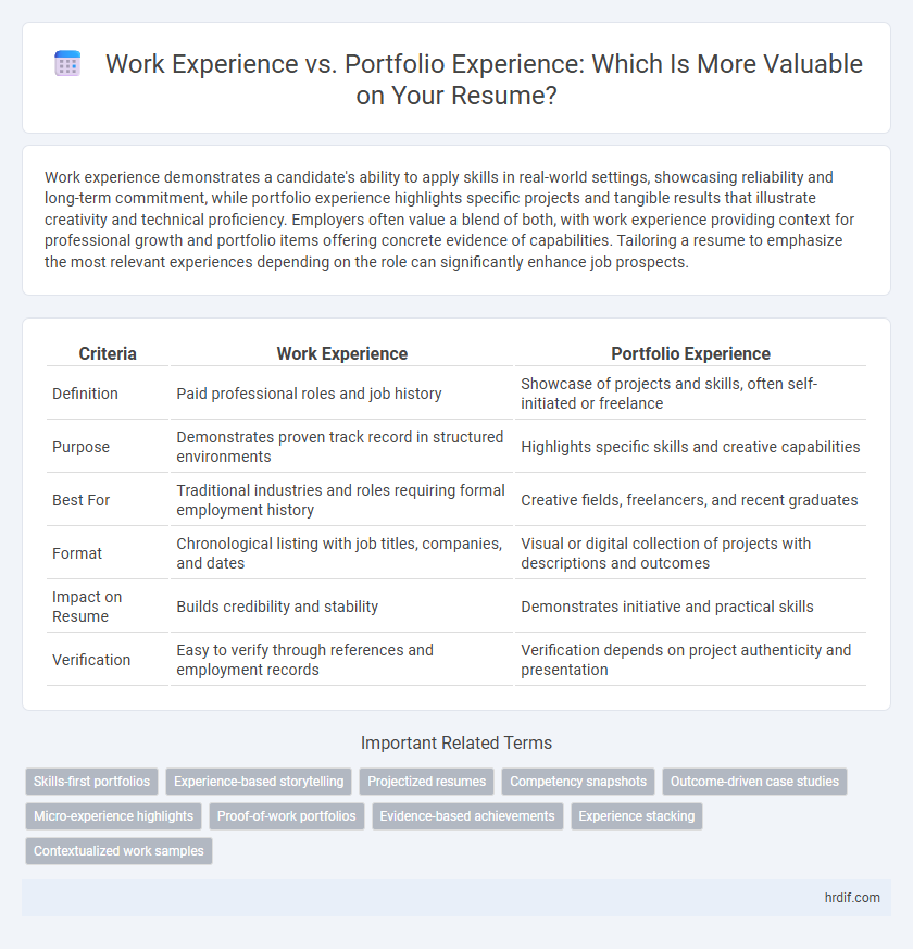 Work Experience vs. Portfolio Experience: Which Is More Valuable on Your Resume?