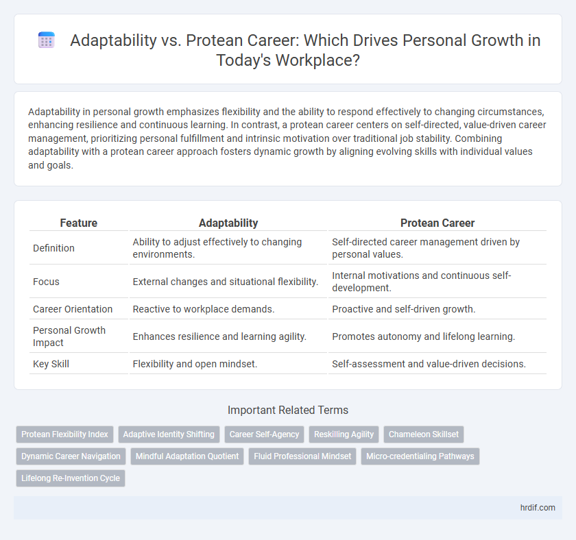 Adaptability vs. Protean Career: Which Drives Personal Growth in Today's Workplace?