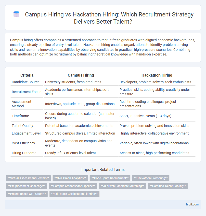 Campus Hiring vs Hackathon Hiring: Which Recruitment Strategy Delivers Better Talent?