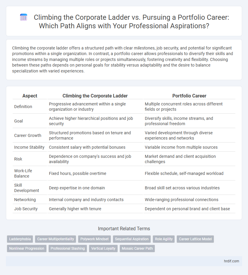 Climbing the Corporate Ladder vs. Pursuing a Portfolio Career: Which Path Aligns with Your Professional Aspirations?