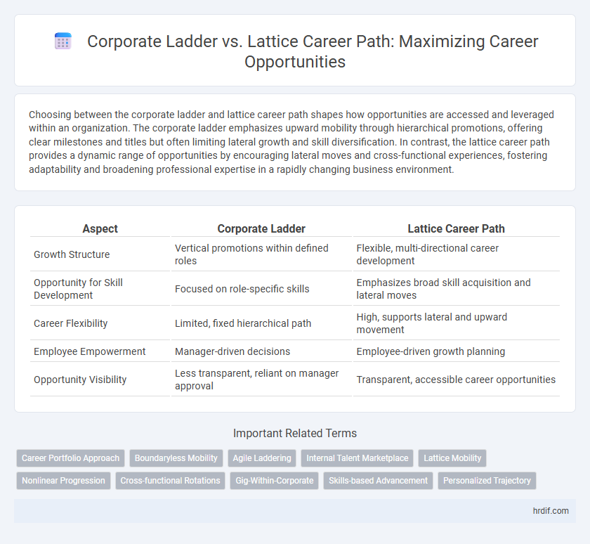 Corporate Ladder vs. Lattice Career Path: Maximizing Career Opportunities
