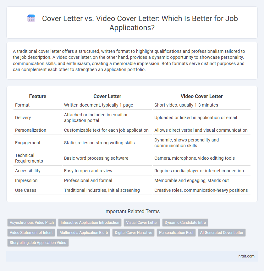 Cover Letter vs. Video Cover Letter: Which Is Better for Job Applications?
