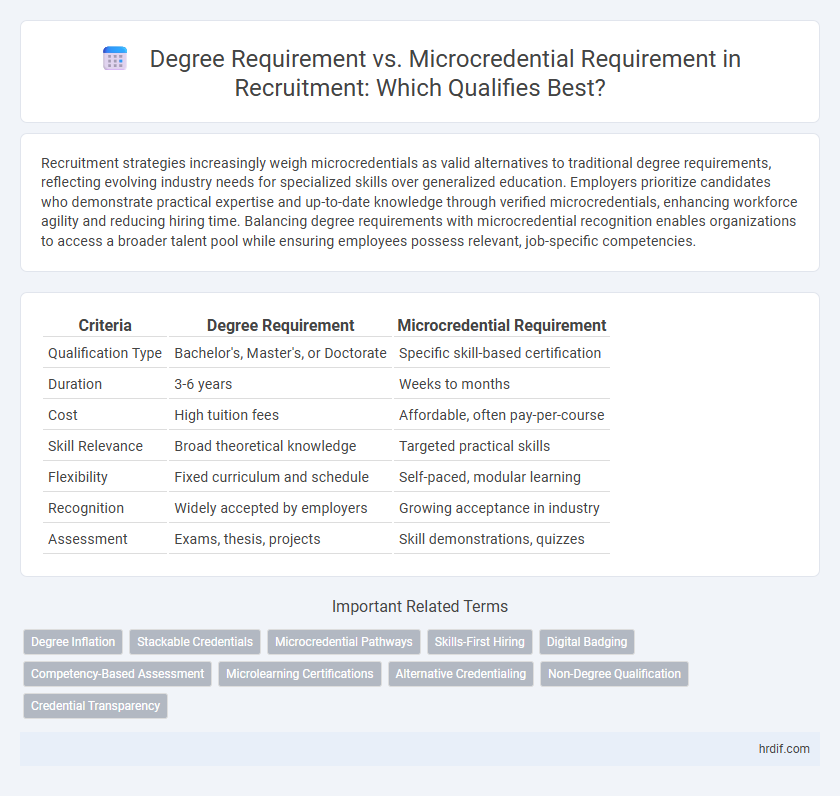 Degree Requirement vs. Microcredential Requirement in Recruitment: Which Qualifies Best?