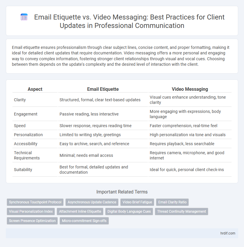 Email Etiquette vs. Video Messaging: Best Practices for Client Updates in Professional Communication