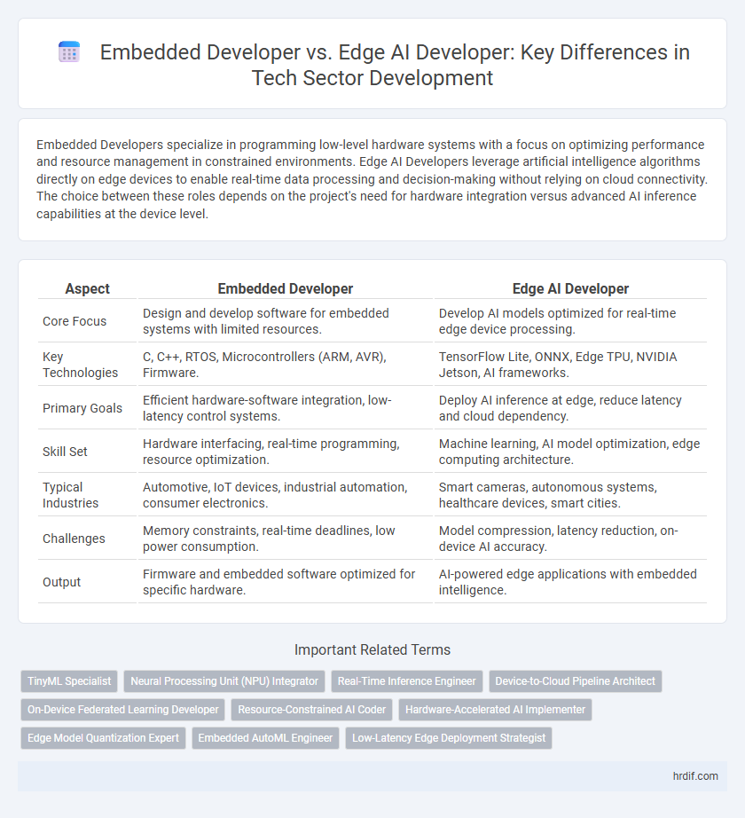 Embedded Developer vs. Edge AI Developer: Key Differences in Tech Sector Development
