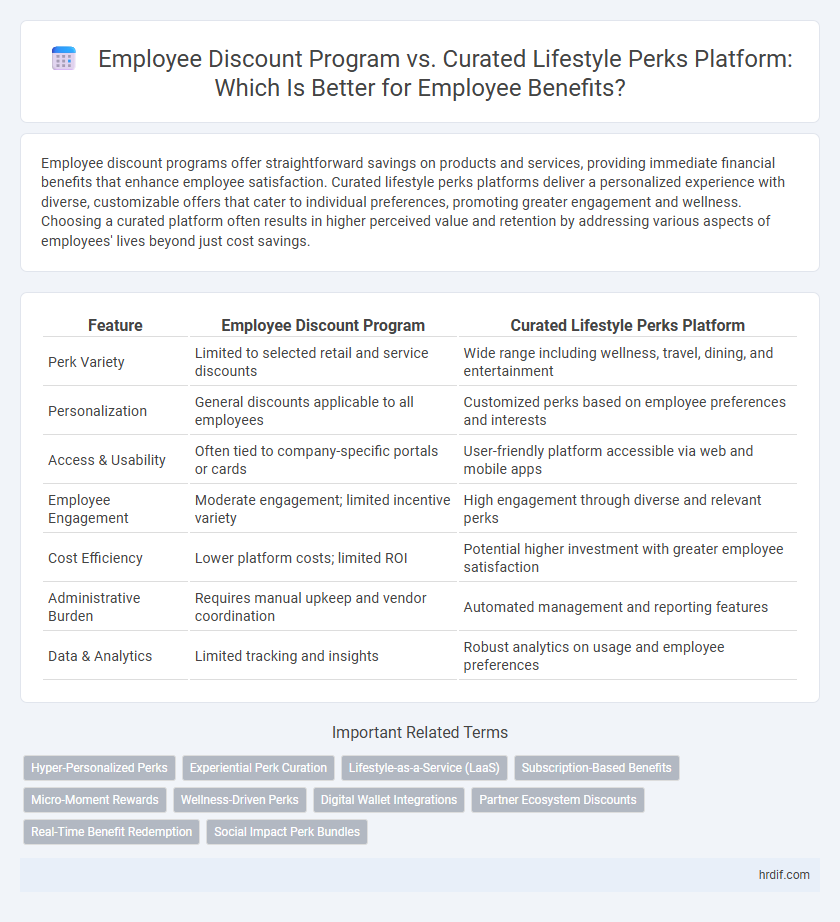 Employee Discount Program vs. Curated Lifestyle Perks Platform: Which Is Better for Employee Benefits?