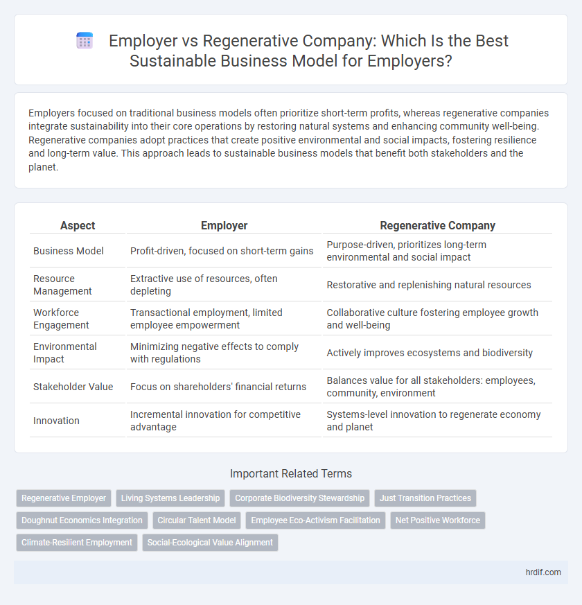 Employer vs Regenerative Company: Which Is the Best Sustainable Business Model for Employers?