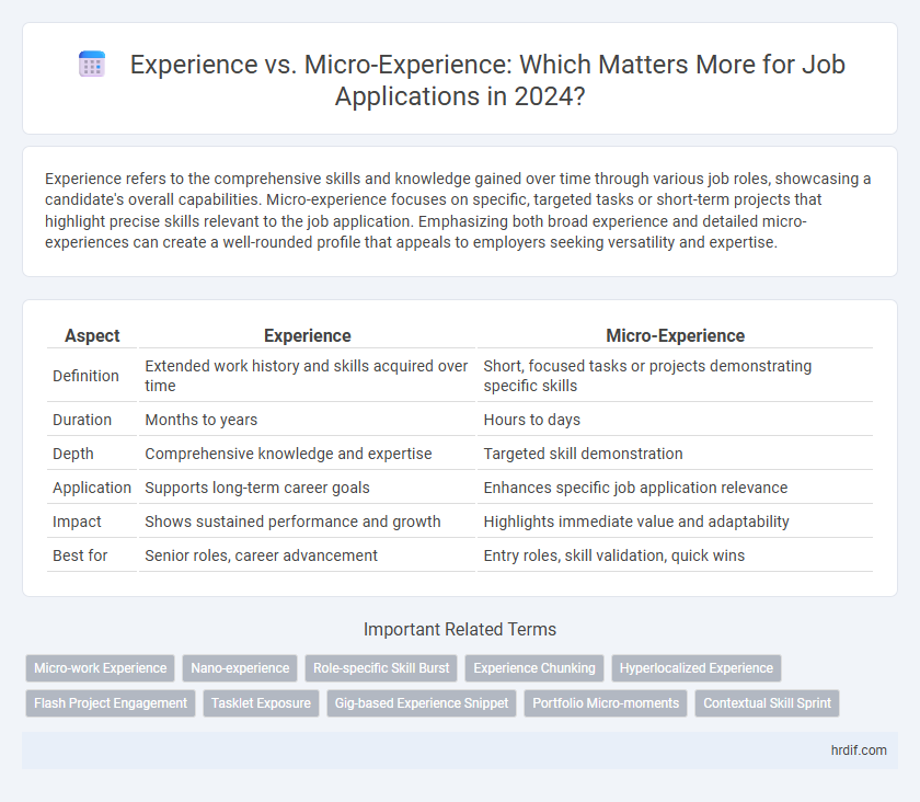 Experience vs. Micro-Experience: Which Matters More for Job Applications in 2024?