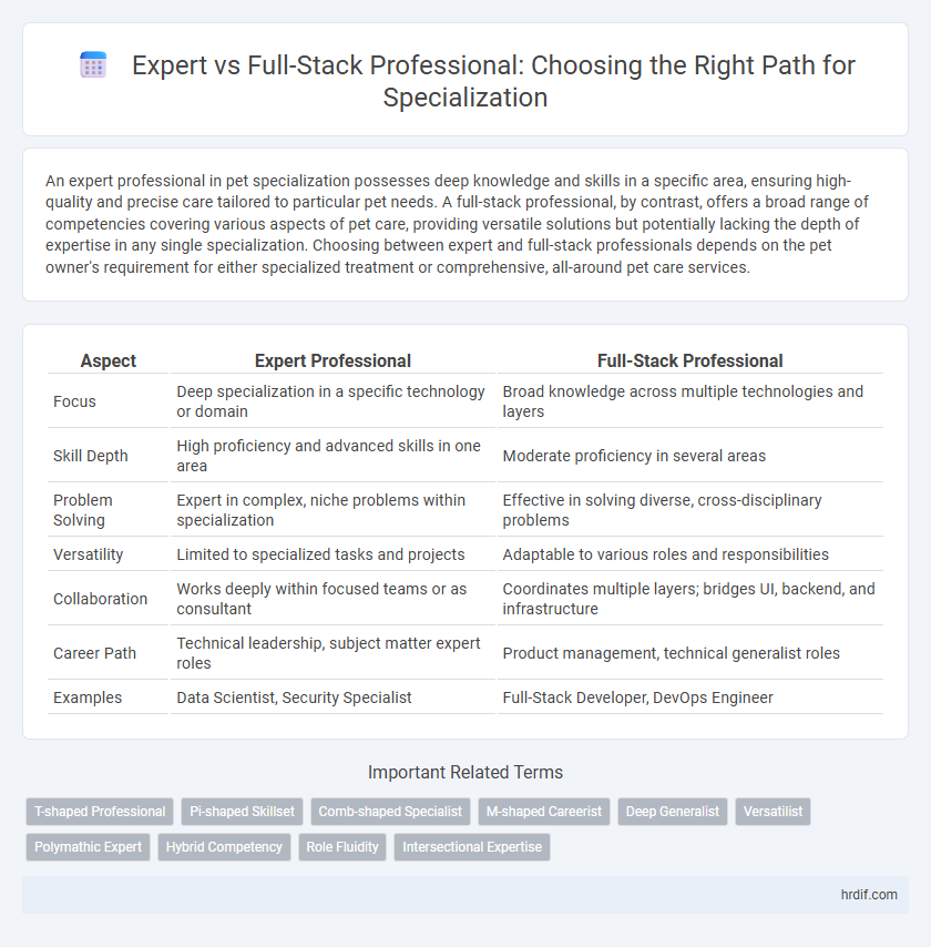 Expert vs Full-Stack Professional: Choosing the Right Path for Specialization