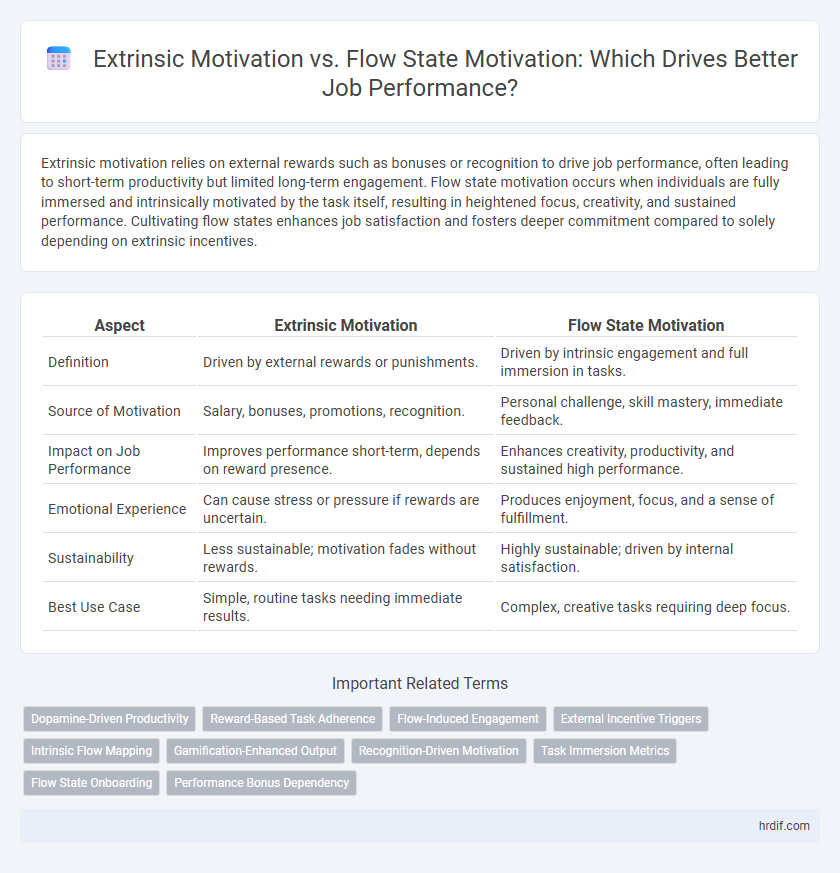 Extrinsic Motivation vs. Flow State Motivation: Which Drives Better Job Performance?