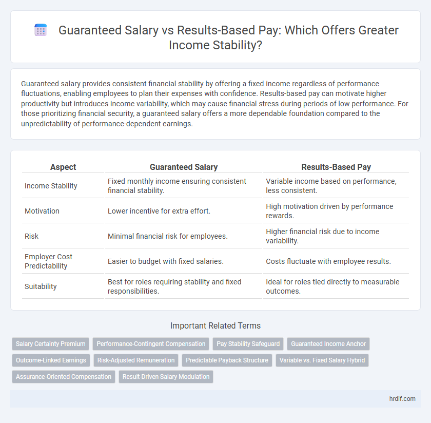 Guaranteed Salary vs Results-Based Pay: Which Offers Greater Income Stability?