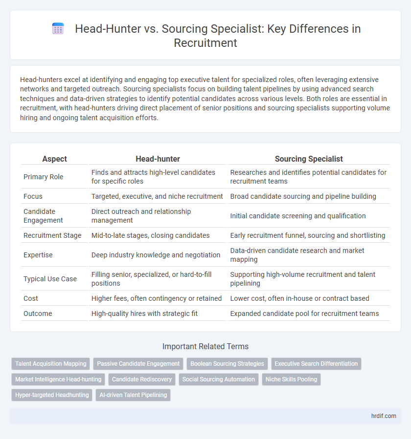 Head-Hunter vs. Sourcing Specialist: Key Differences in Recruitment