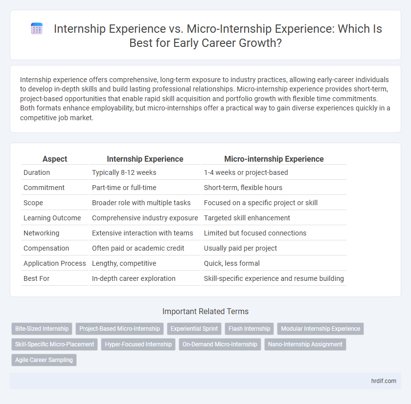 Internship Experience vs. Micro-Internship Experience: Which Is Best for Early Career Growth?