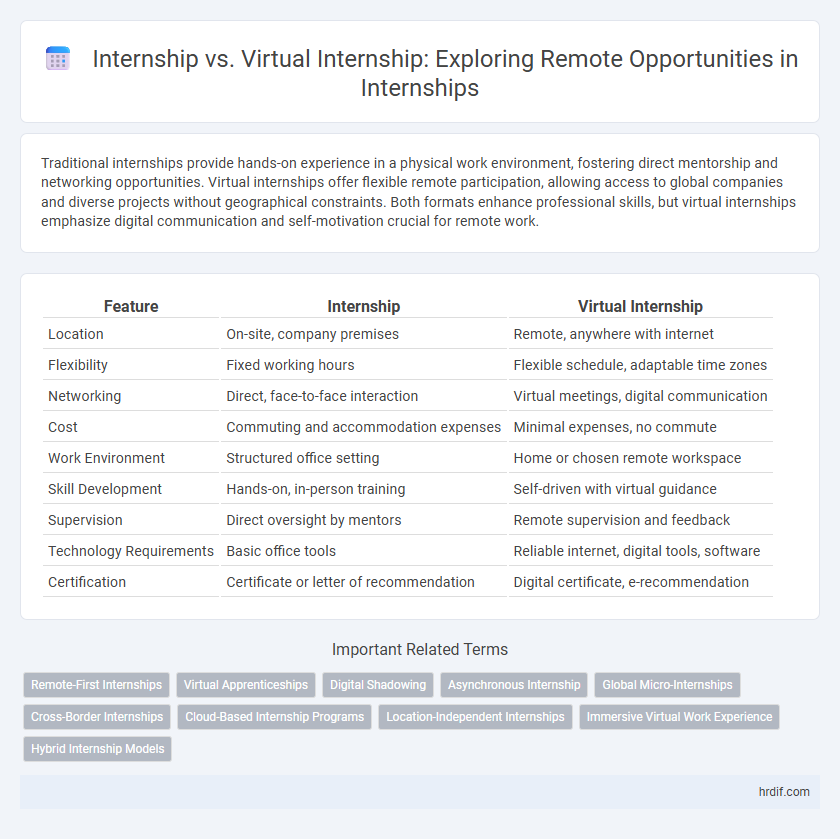 Internship vs. Virtual Internship: Exploring Remote Opportunities in Internships