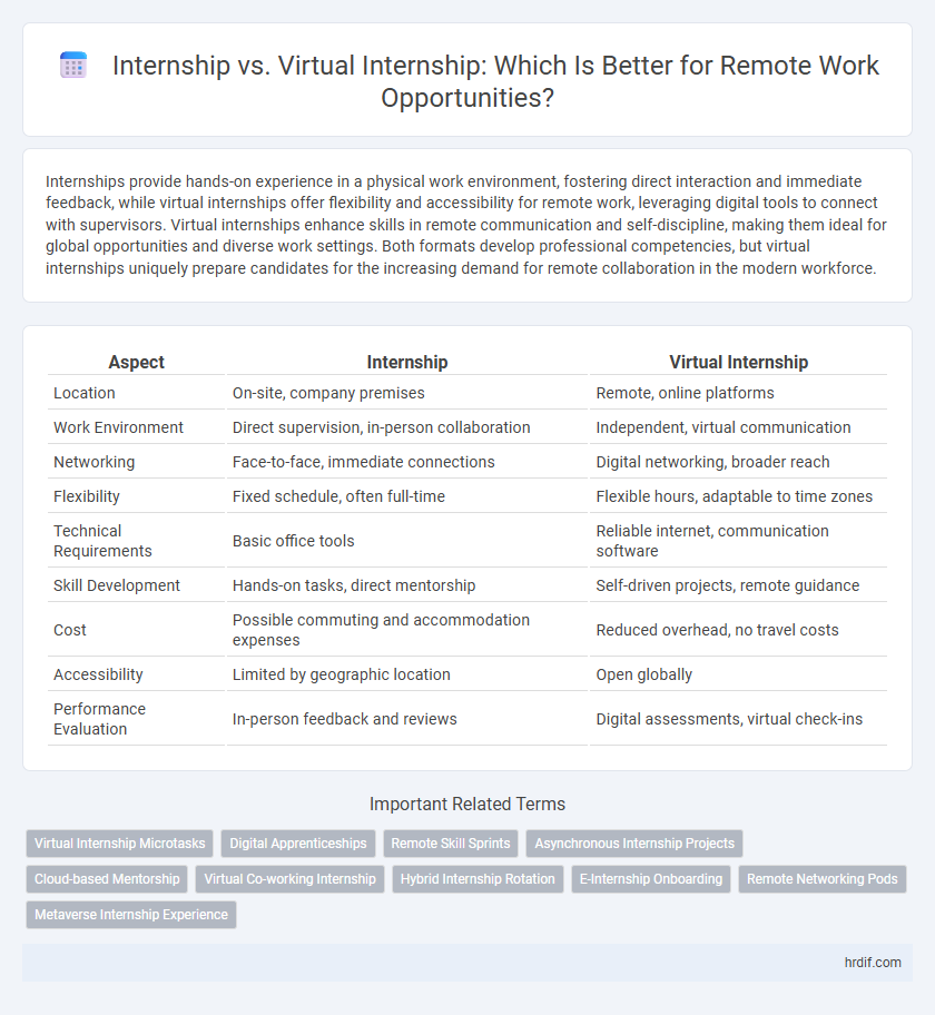 Internship vs. Virtual Internship: Which Is Better for Remote Work Opportunities?
