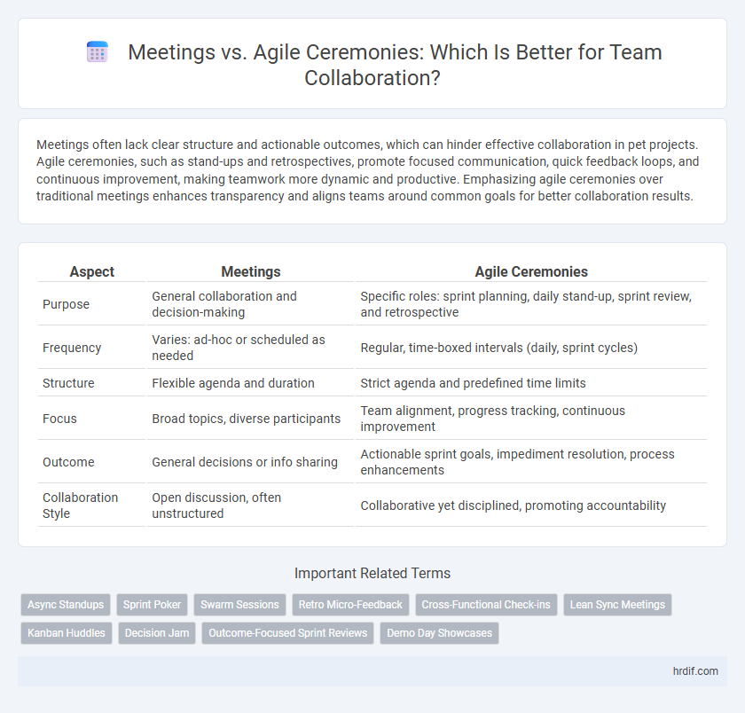 Meetings vs. Agile Ceremonies: Which Is Better for Team Collaboration?