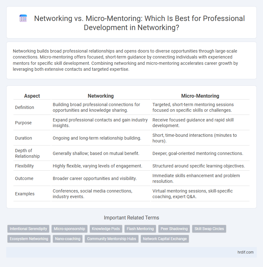 Networking vs. Micro-Mentoring: Which Is Best for Professional Development in Networking?