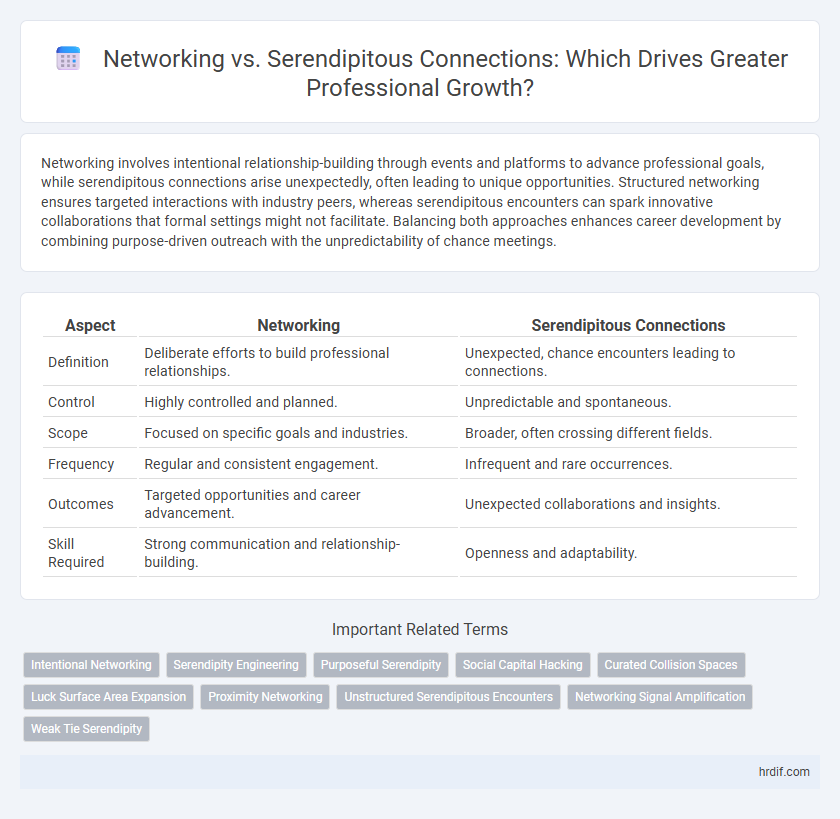 Networking vs. Serendipitous Connections: Which Drives Greater Professional Growth?