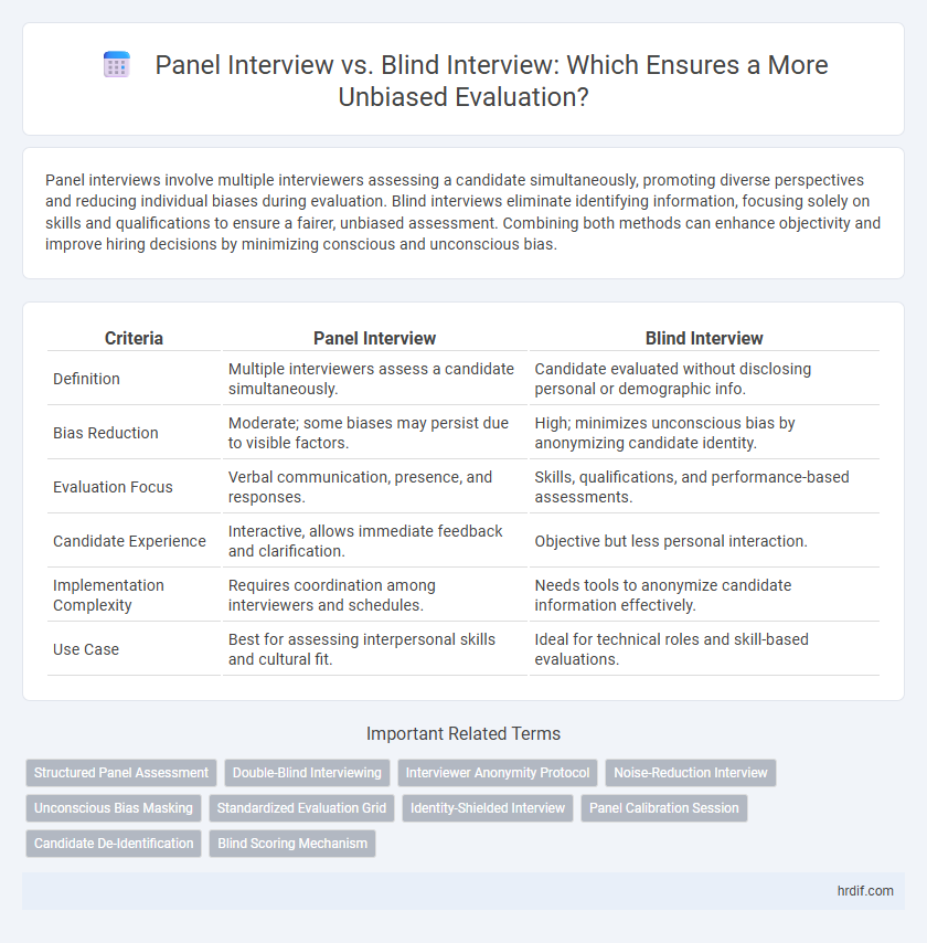 Panel Interview vs. Blind Interview: Which Ensures a More Unbiased Evaluation?