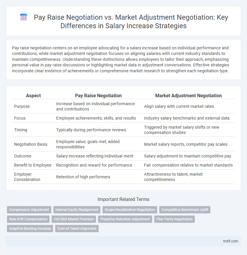 Pay Raise Negotiation vs. Market Adjustment Negotiation: Key Differences in Salary Increase Strategies