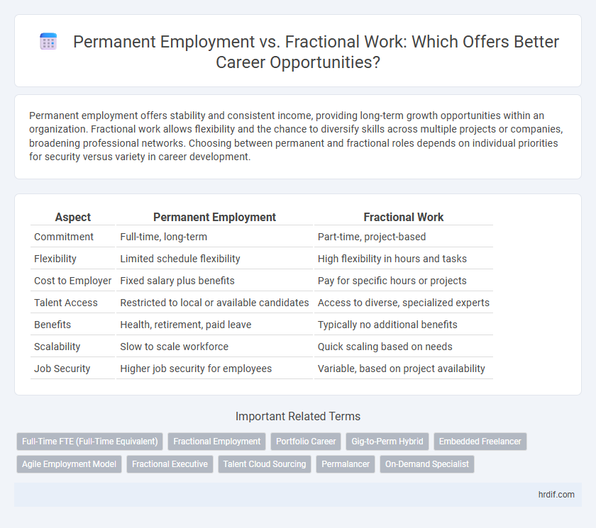 Permanent Employment vs. Fractional Work: Which Offers Better Career Opportunities?