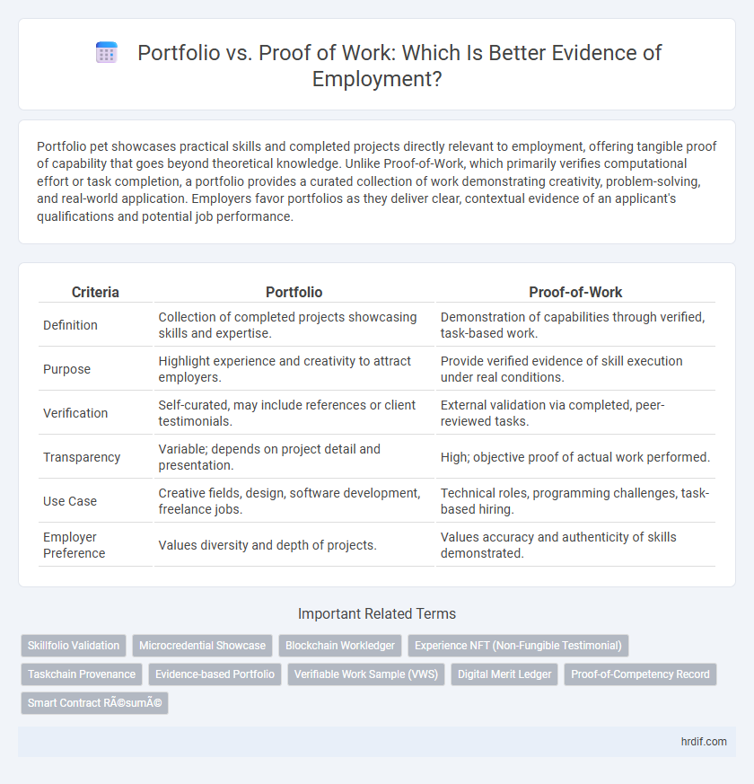 Portfolio vs. Proof of Work: Which Is Better Evidence of Employment?