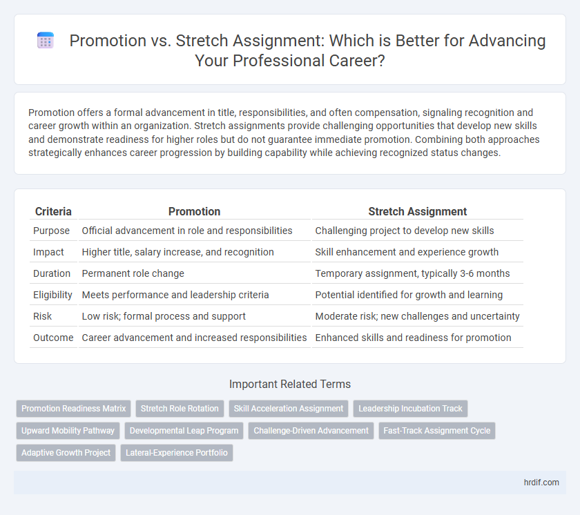 Promotion vs. Stretch Assignment: Which is Better for Advancing Your Professional Career?