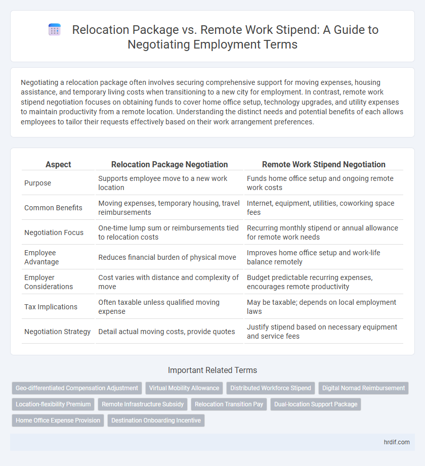 Relocation Package vs. Remote Work Stipend: A Guide to Negotiating Employment Terms