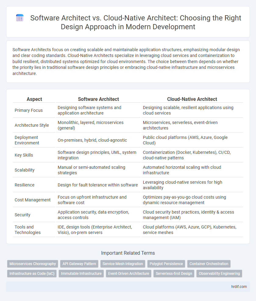 Software Architect vs. Cloud-Native Architect: Choosing the Right Design Approach in Modern Development