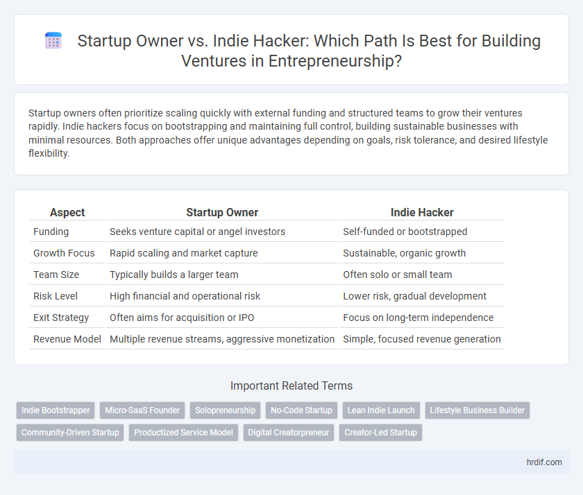 Startup Owner vs. Indie Hacker: Which Path Is Best for Building Ventures in Entrepreneurship?