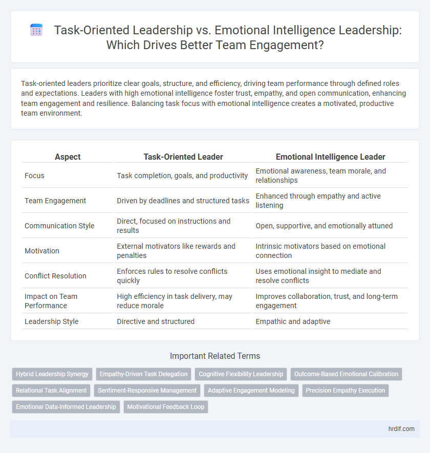 Task-Oriented Leadership vs. Emotional Intelligence Leadership: Which Drives Better Team Engagement?