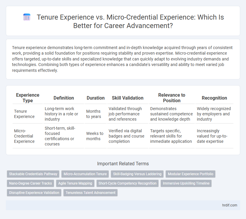 Tenure Experience vs. Micro-Credential Experience: Which Is Better for Career Advancement?