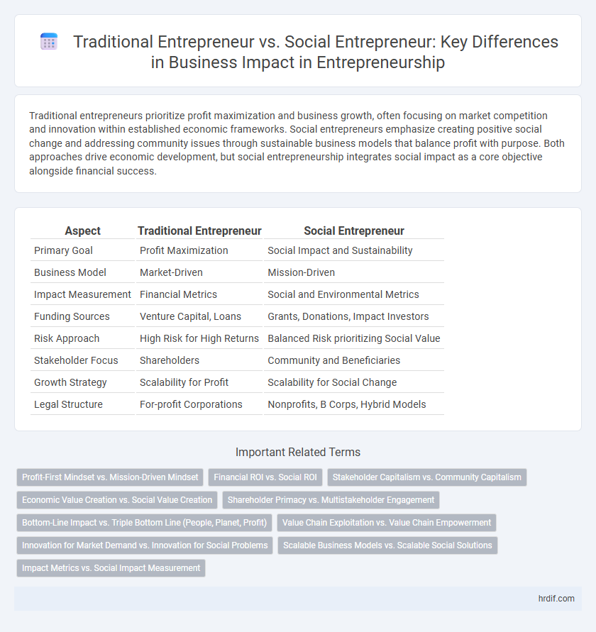 Traditional Entrepreneur vs. Social Entrepreneur: Key Differences in Business Impact in Entrepreneurship