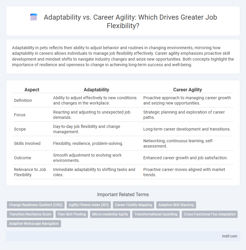 Adaptability vs. Career Agility: Which Drives Greater Job Flexibility?