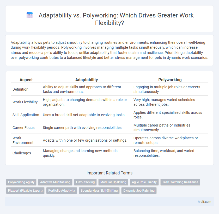 Adaptability vs. Polyworking: Which Drives Greater Work Flexibility?