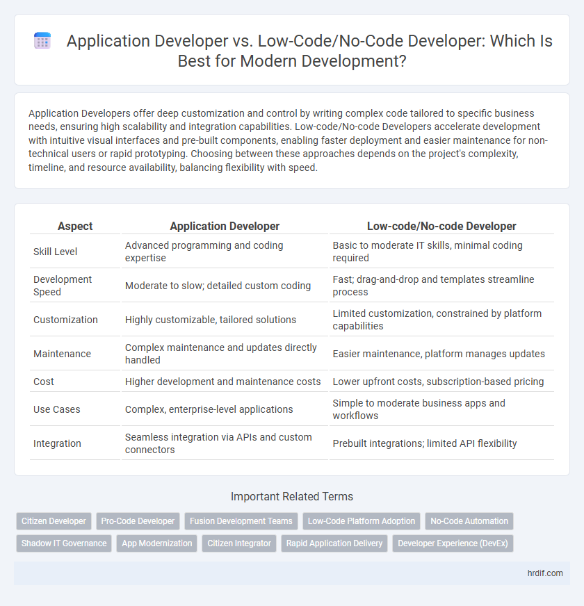 Application Developer vs. Low-Code/No-Code Developer: Which Is Best for Modern Development?