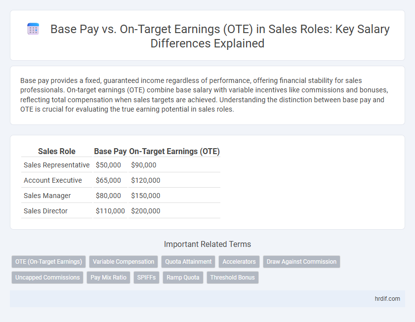 Base Pay vs. On-Target Earnings (OTE) in Sales Roles: Key Salary Differences Explained