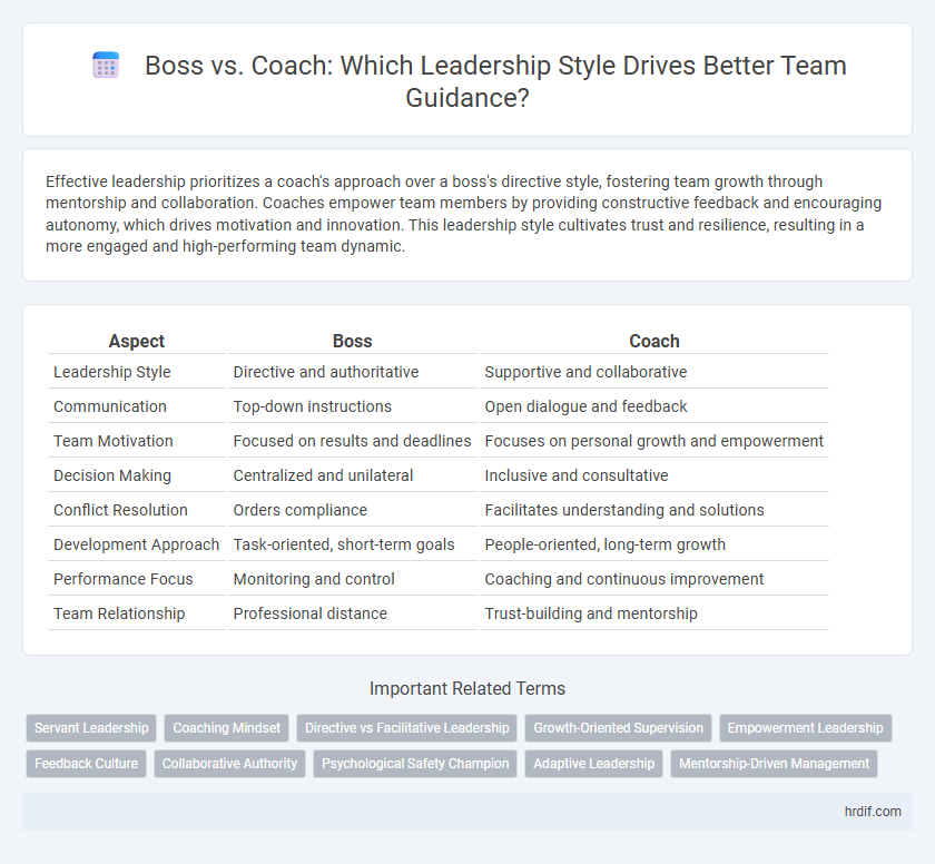 Boss vs. Coach: Which Leadership Style Drives Better Team Guidance?