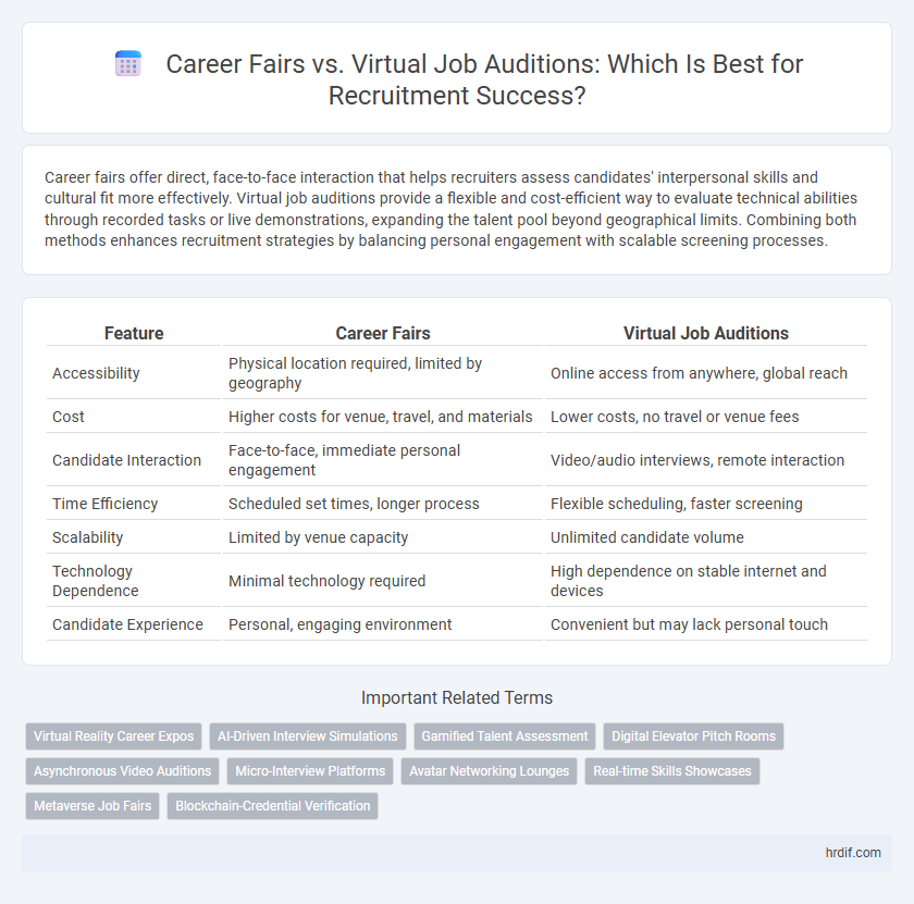 Career Fairs vs. Virtual Job Auditions: Which Is Best for Recruitment Success?