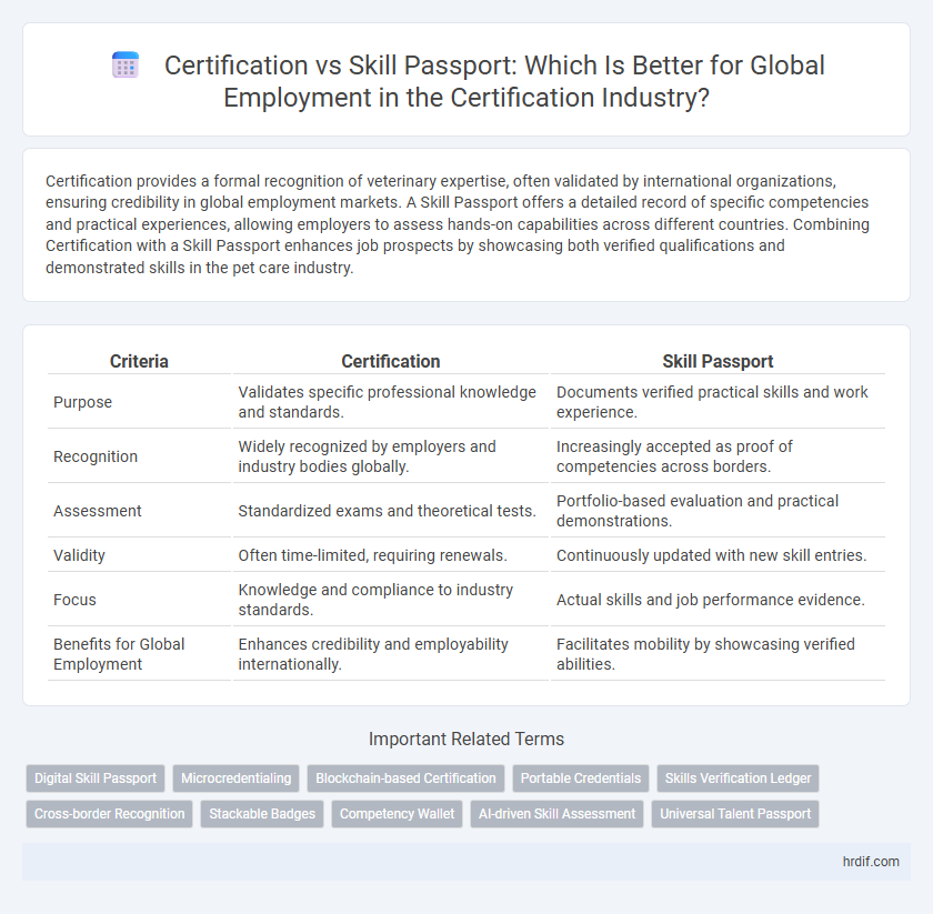 Certification vs Skill Passport: Which Is Better for Global Employment in the Certification Industry?