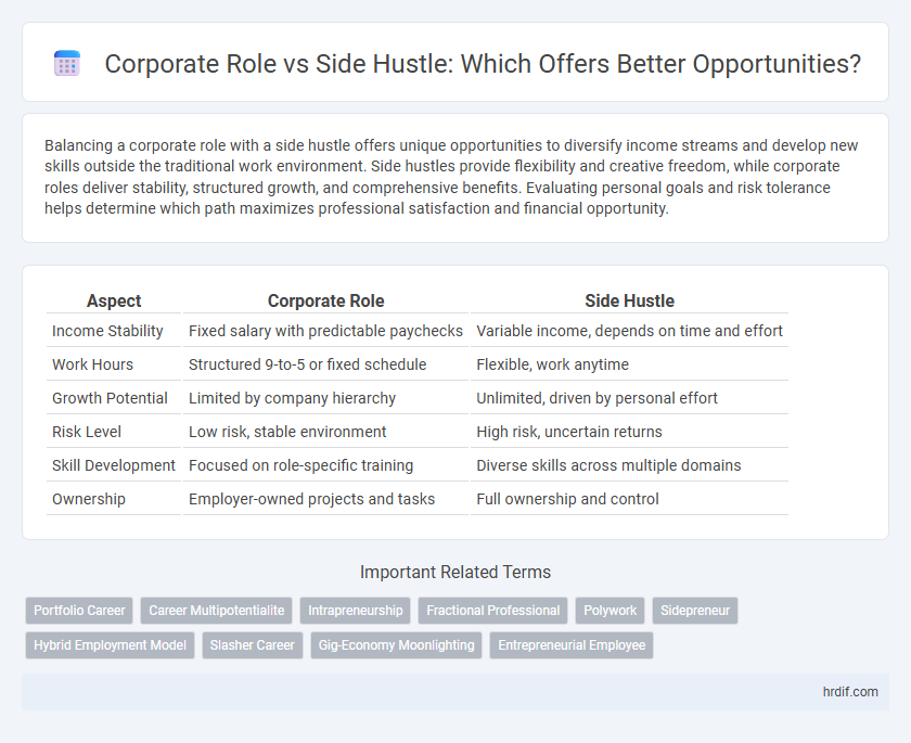 Corporate Role vs Side Hustle: Which Offers Better Opportunities?