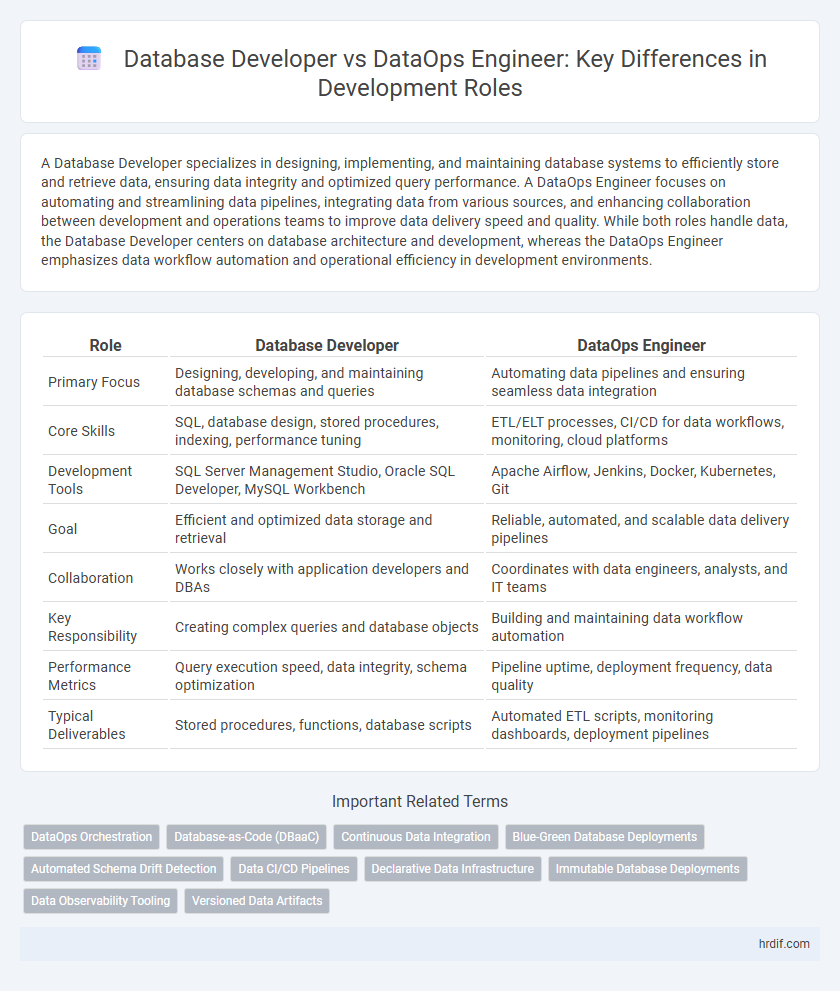 Database Developer vs DataOps Engineer: Key Differences in Development Roles