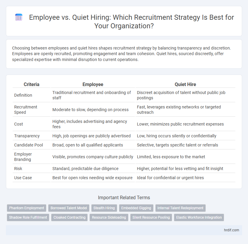 Employee vs. Quiet Hiring: Which Recruitment Strategy Is Best for Your Organization?