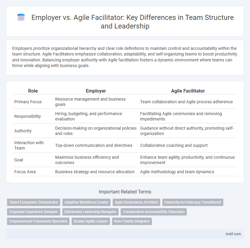 Employer vs. Agile Facilitator: Key Differences in Team Structure and Leadership