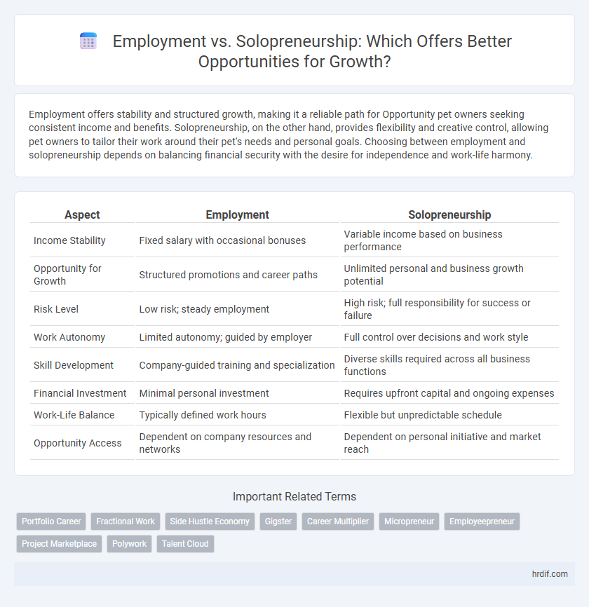 Employment vs. Solopreneurship: Which Offers Better Opportunities for Growth?