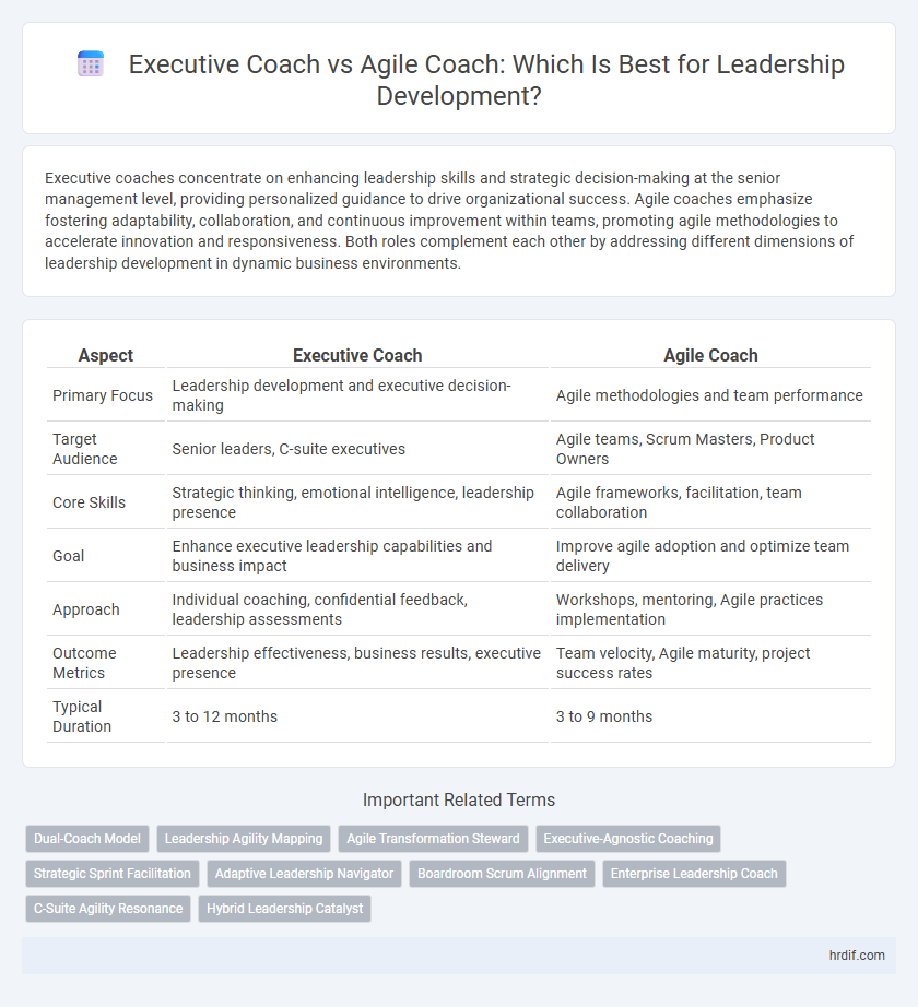 Executive Coach vs Agile Coach: Which Is Best for Leadership Development?